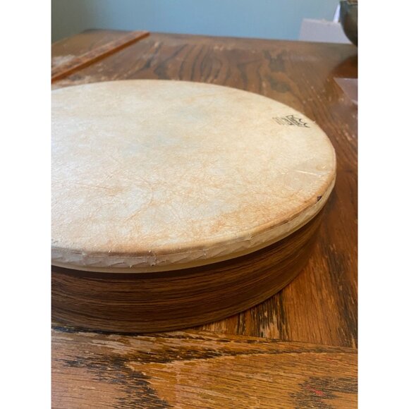 Vintage Remo PTS Drumhead 12" Made In USA With Wooden Frame - Picture 3 of 6